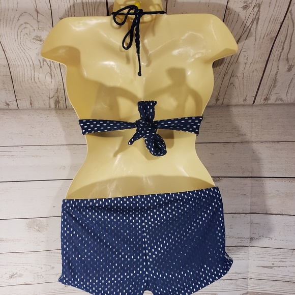 Mossimo Blue/White Bikini - Picture 4 of 6